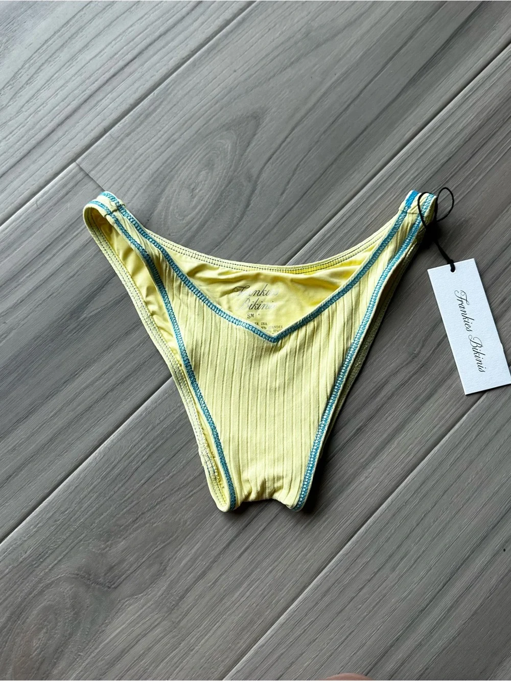 Frankie’s Bikinis Harper Ribbed Bikini Bottoms
